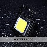 Rugtol 1000 Lumen Rechargeable COB Keychain Flashlight Mini Pocket Light 3 Modes view 5