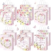 SiliFine 48 Pcs Religious Mother's Day Gift Bags Bulk Christian Cross Gifts for the Best Mom Theme Party Decorations