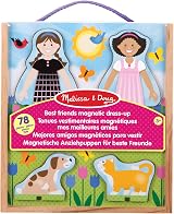Melissa & Doug Best Friends Magnetic Dress-Up Dolls - 78 pc Wooden Toy for Ages view 3