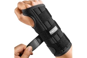 FREETOO Carpal Tunnel Wrist Brace Night Support, Extended Hand and Wrist Support Brace for Sleeping Work, Right Hand Hand Spl