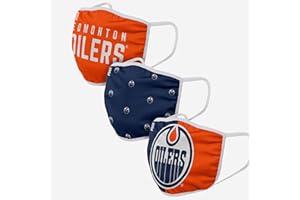 Youth Edmonton Oilers NHL Hockey Foco Pack of 3 Face Covering Mask