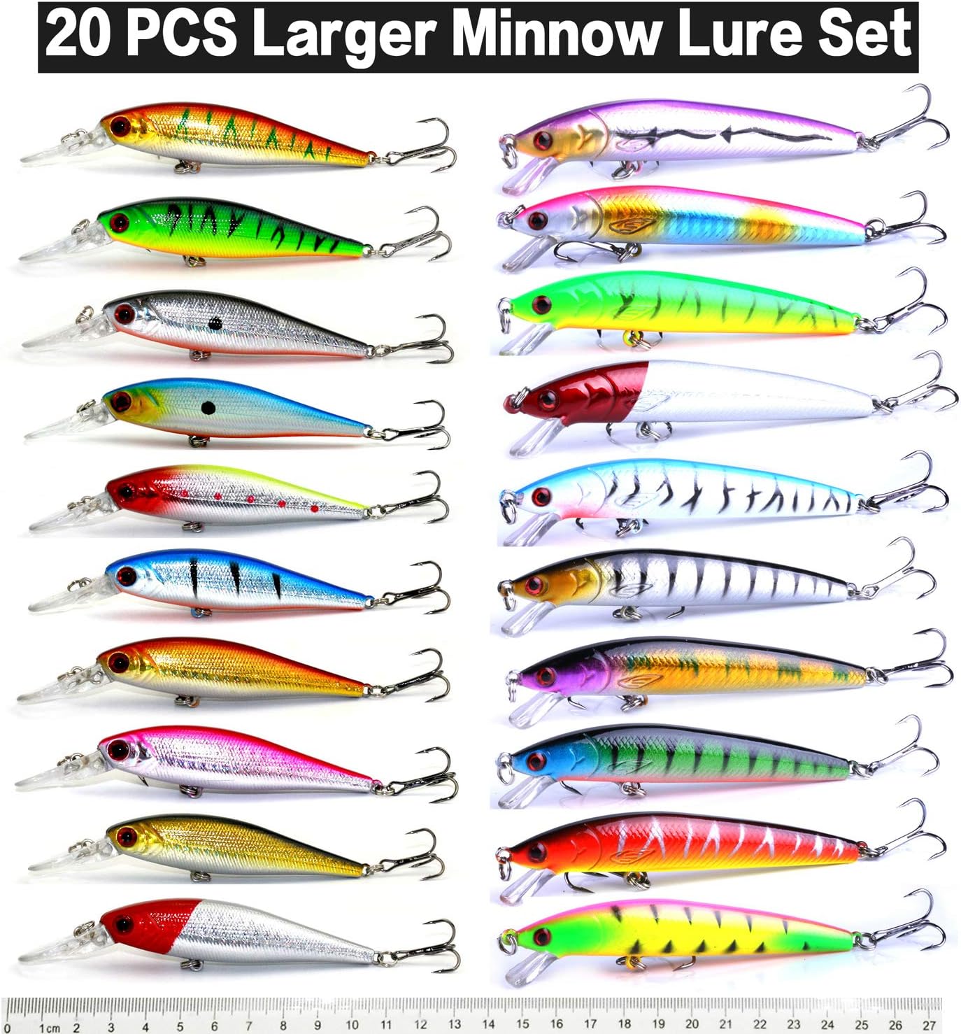 XBLACK Fishing Lures Sets Fishing Lures for Freshwater bass Lures for Bass Trout Walleye Redfish Saltwater Freshwater