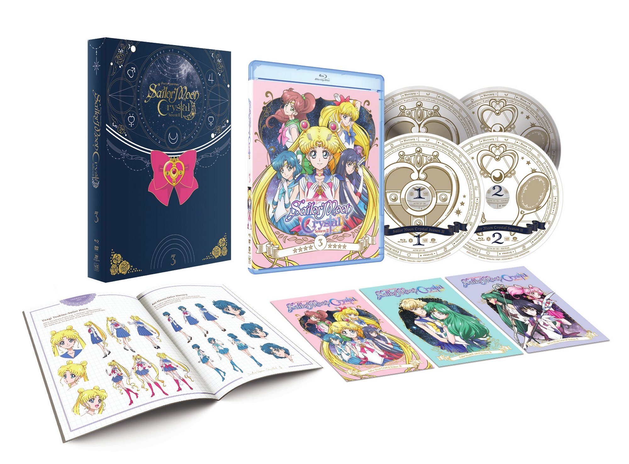 Sailor Moon Crystal Season 3 Set 1 LE (BD/DVD) [Blu-ray] Image