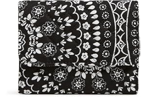 Vera Bradley Women's Cotton Riley Compact Wallet with RFID Protection