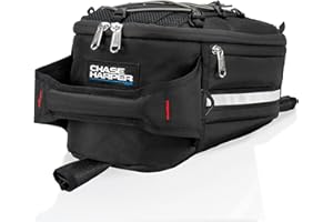 Chase Harper USA 650S Strap Mount Tank Bag, Water-Resistant, Tear-Resistant, Industrial Grade Ballistic Nylon with Anti-Scratch Rubberized Polymer Bottom, Adjustable strap mounting