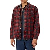 UNIONBAY mens Woodsman Microfleece Lined Flannel Shirt Jacket