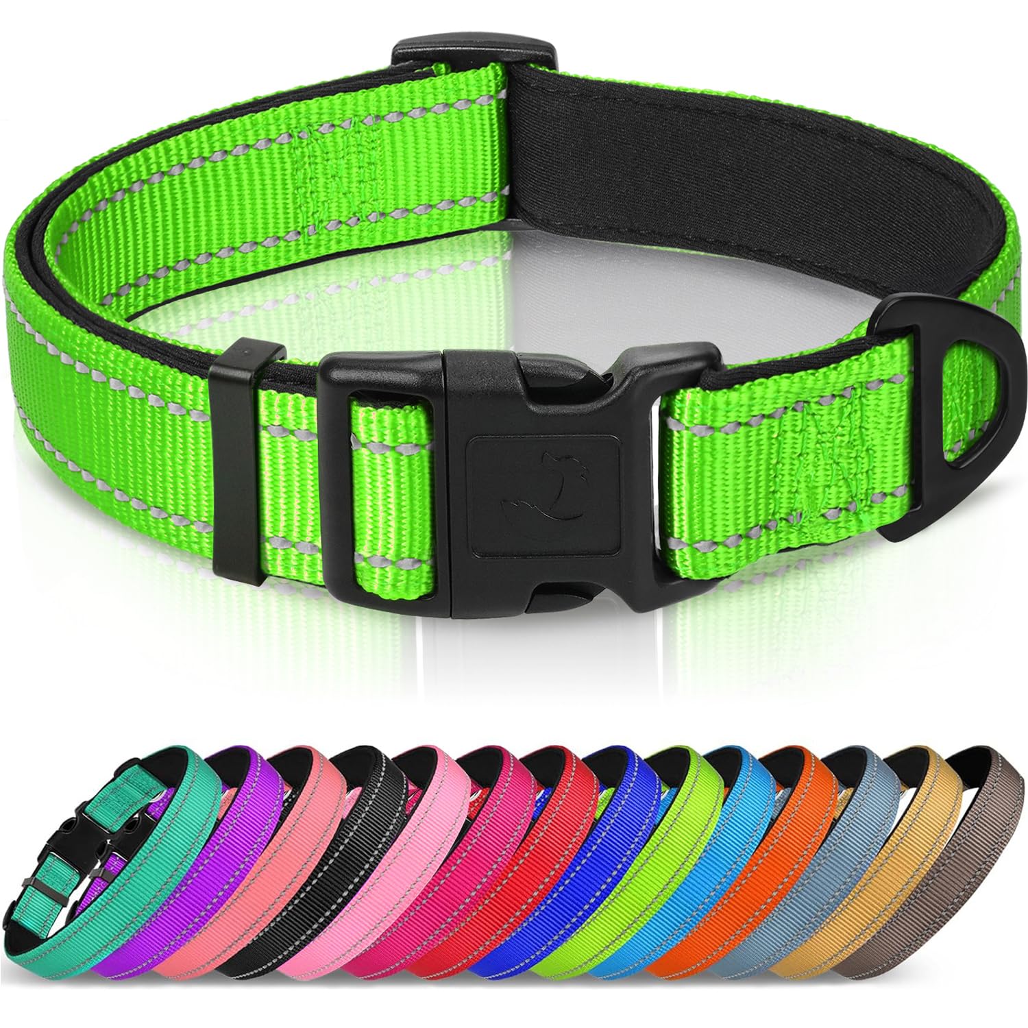 Joytale Reflective Dog Collar,Soft Neoprene Padded