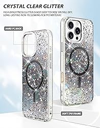iMangoo for iPhone 16 Pro Case Clear Compatible