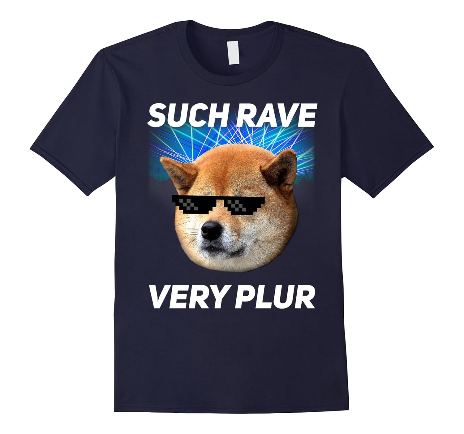 Festival Doge Plur Rave Meme T-Shirt-ANZ