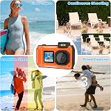 fohoa Upgraded 8K 70MP Underwater Camera 32GB Card 33FT Waterproof Digital view 9
