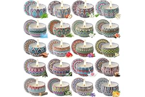 YINUO LIGHT Scented Candles Gifts Set, 20 Pack Candles for Home Scented, Stress Relief Gifts for Women, 450H Lasting Burn Soy Wax Aromatherapy Candle Set for Birthday, Valentine's, Christmas, Mother's Day