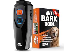 WAITRIU Anti Bark Device for Dogs Outdoor: Portable Dog Bark Deterrent Devices to Stop Unwanted Behavior- Barks No More Dog Training Device Ultrasonic Control Silencer Indoor - Stop Neighbors Dog from Barking