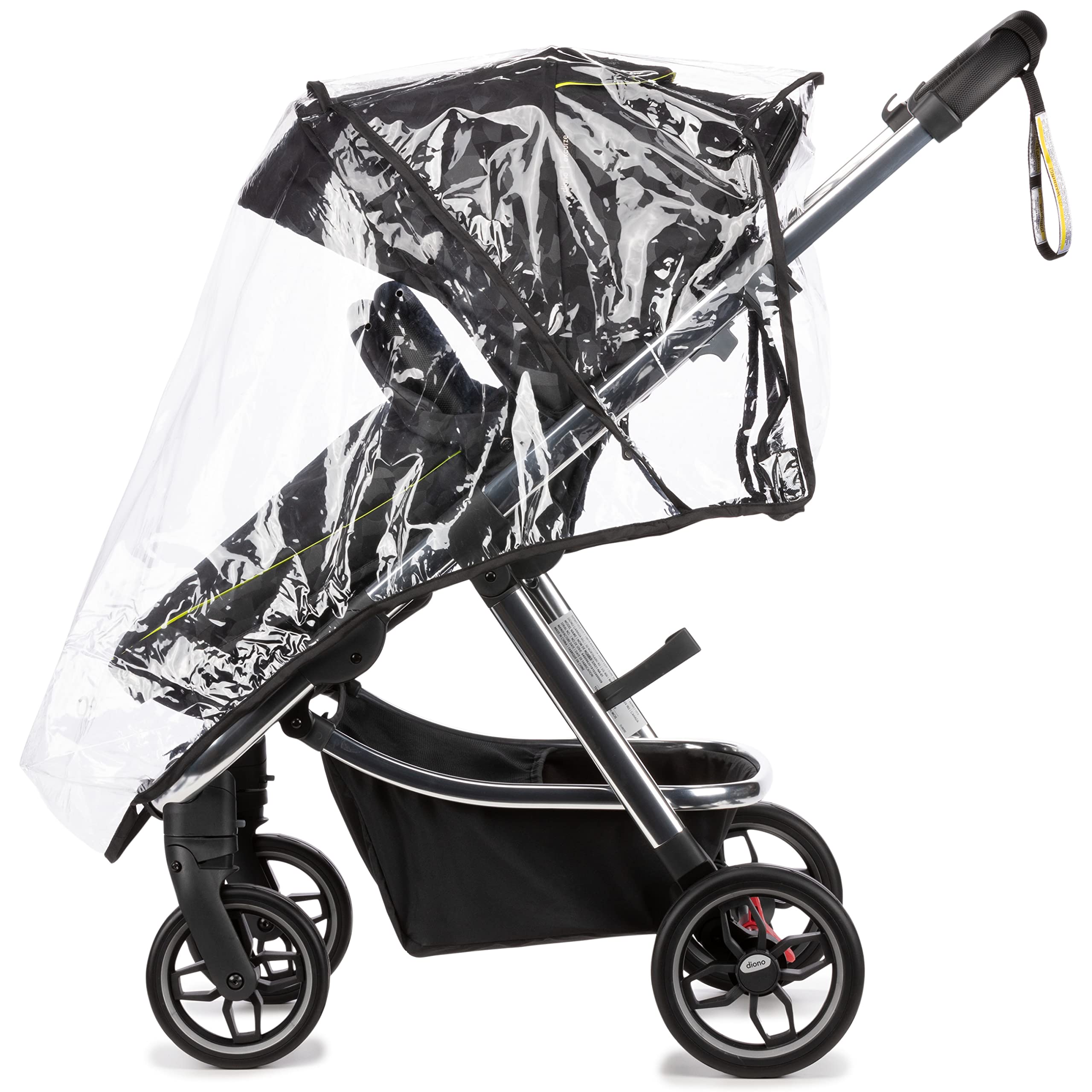 Diono Excurze Luxe Baby, Infant, Toddler Stroller, Perfect City Travel System Stroller and Car Seat Compatible, Adaptors Included Compact Fold, Narrow Ride, XL Storage Basket, Black Camo