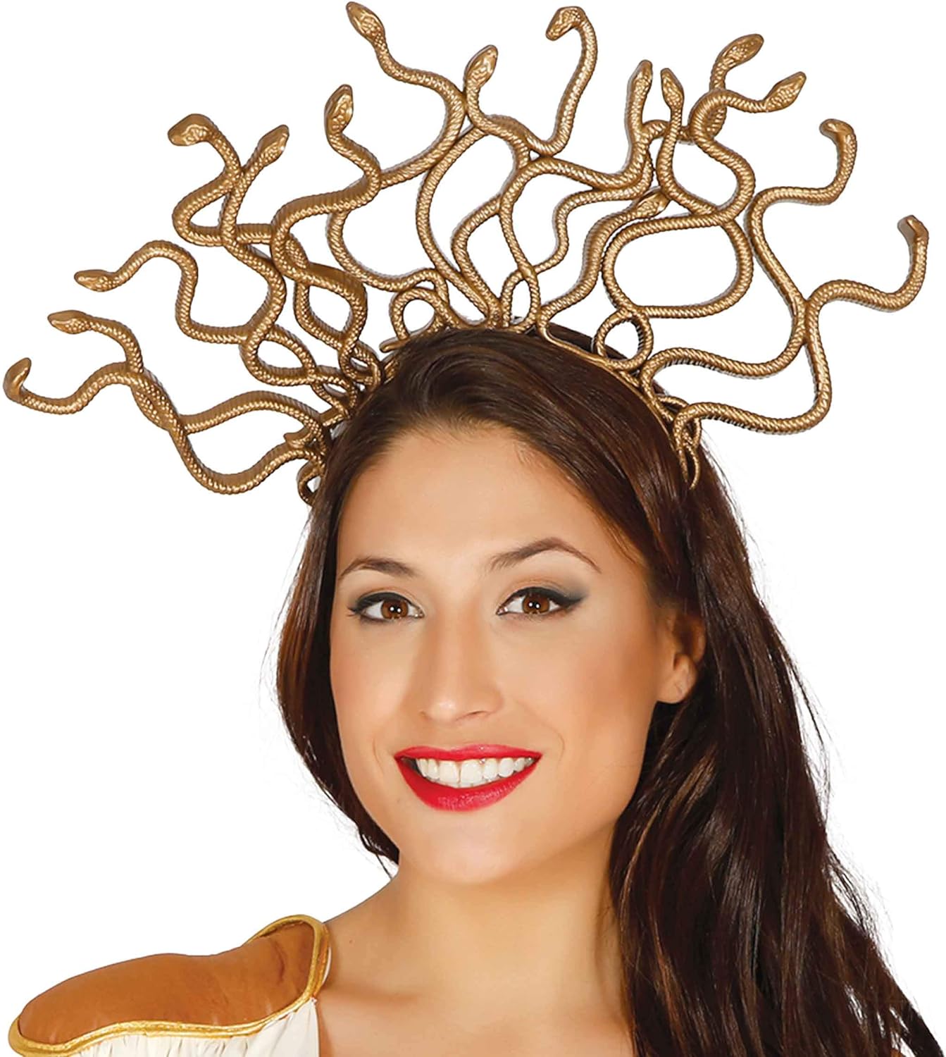 Zzcostumes Guirca Diadema de Reina Medusa, Gold