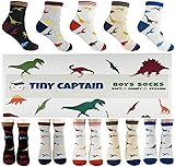 Boys Dinosaur Socks Best Age 7-10 Tiny Captain