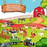 EUTOYZ Farm Animal Truck Toy Race Track Set for Boys Toddlers Age 2-6 Years view 2