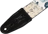Levy's Leathers 2 inch Polyester Guitar Strap with Leather Ends Koi Fish view 2