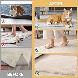 AYSKTN 12 Anti-Slip Rug Grippers for Hard Floors—Washable Reusable Underlay view 3