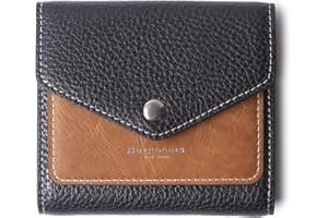 Borgasets Small Wallet for Women Genuine Leather RFID Blocking Card Holder Organizer Pocket Compact Bifold Ladies Mini Purse