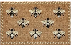 Bee Day Door Mat for Front Door, Non Slip Spring Bee Day Doormat, Cute Bees Themed Indoor Welcome Mat, Decorative Outdoor Wel