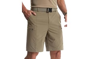 Libin Men's Hiking Cargo Shorts 9" Quick Dry Lightweight Travel Golf Shorts Outdoor with Multi Pockets