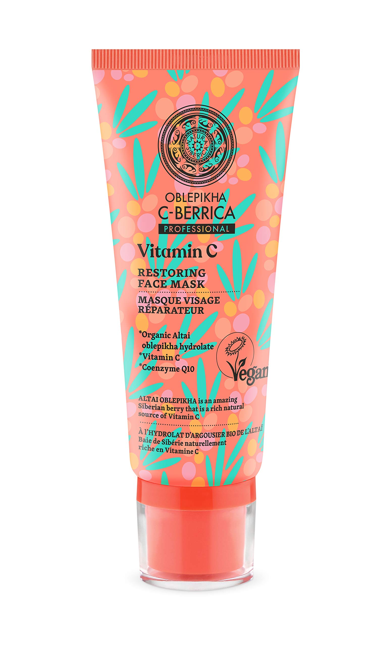 Natura Siberica Soothing & Repairing Gel Face Mask With hyaluronic acid, vitamin B5 and white birch – 100 ml