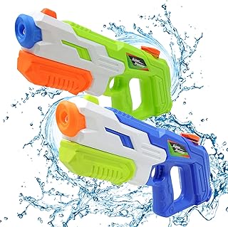 2er Pack wasserpistole ,Reichweite 9 Meter ,wasserpistole mit großer reichweite,wasserpistole spielzeug,wassergewehr für erwachsene kinder, Sommer Strand Pool Spielzeug für Kinder Erwachsener