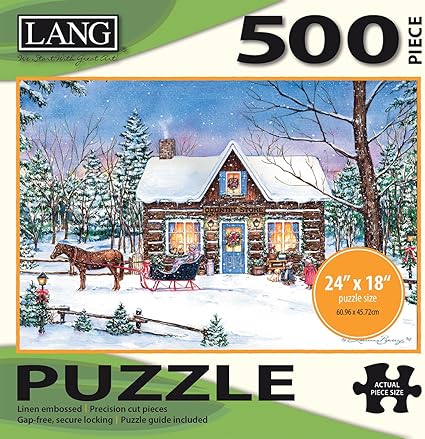 Lang - 500 Piece Puzzle -Magical Evening, Artwork by Laura Berry - Linen Finish - 24 x 18 Completed