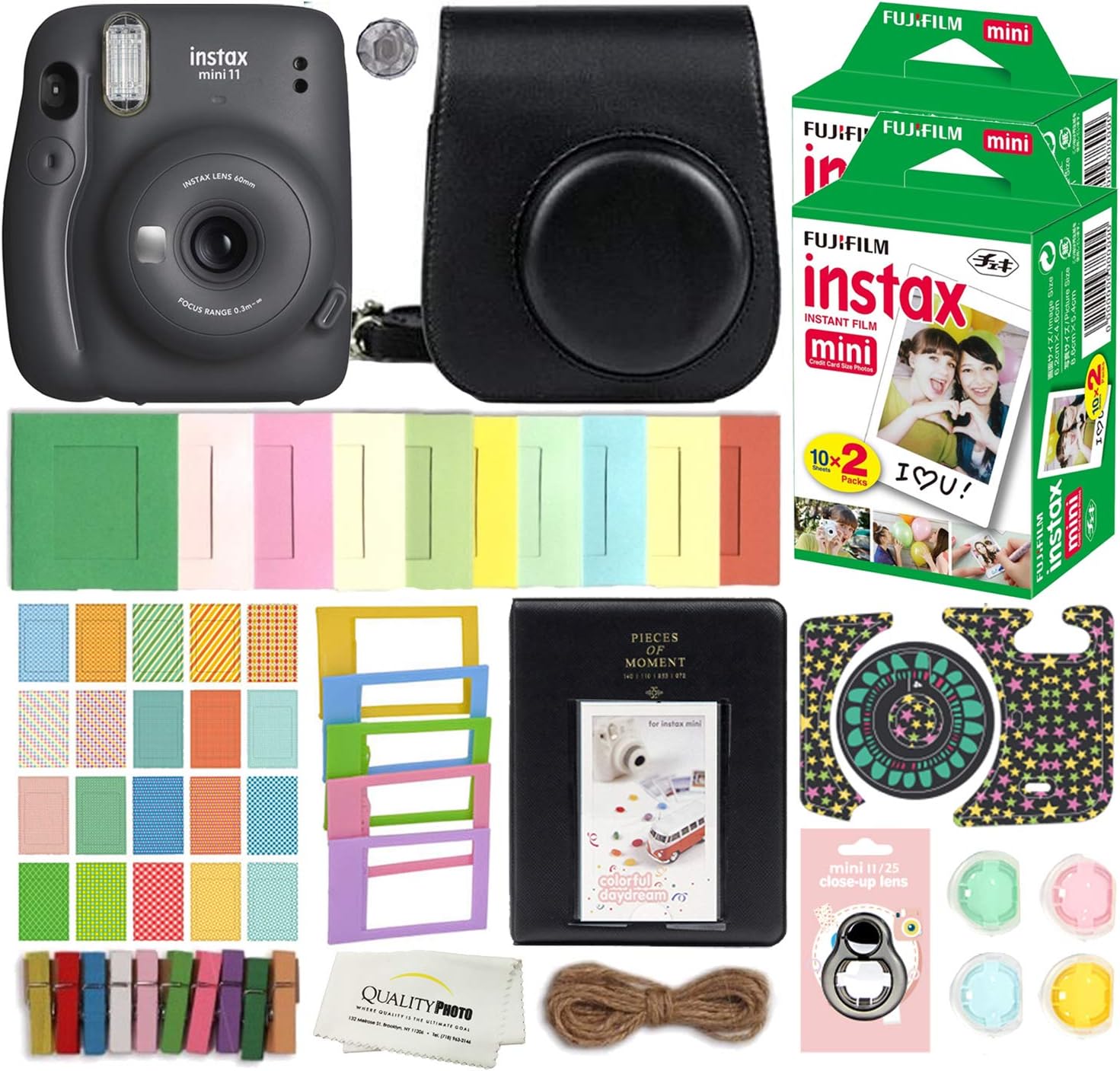 Fujifilm Instax Mini 11 Instant Camera with Case, 40 Fuji