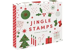 Princeton Architectural Press Jingle Stamps: 22 Stamps + 2 Ink Pads, Medium
