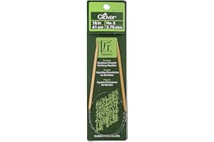 Clover 3016/16-05 Takumi Bamboo Circular 16-Inch Knitting Needles, Size 5