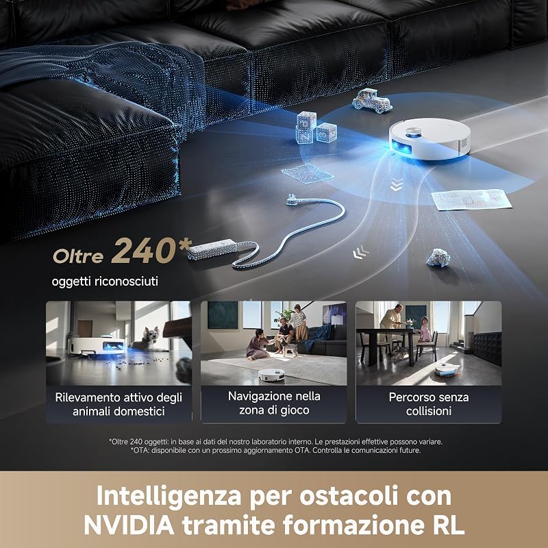 Aqua10 Ultra Roller Complete Robot Aspirapolvere, Aspir. 30.000 Pa