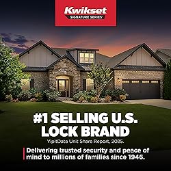 Kwikset Casey Entry Door Handle with Lock and