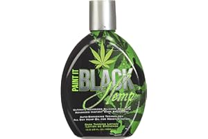 Millennium Tanning Products - Paint It Black Hemp Bronzer & Dark Tanning Lotion - 13.5 Ounce