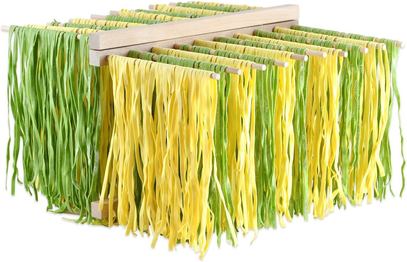 ExtraGourmet Nudeltrockner - Pasta Ständer aus Buchenholz XL