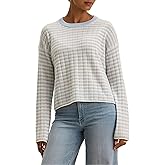 VELVET BY GRAHAM & SPENCER Women's Monica Cashmere Sweater, Ice/Ecru