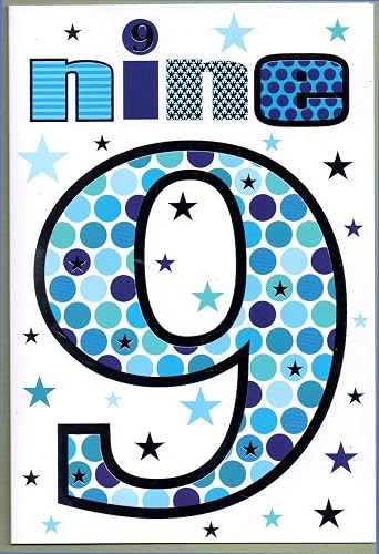 Children's Birthday Card for 9 Year Old Boy: Amazon.co.uk: Office Products