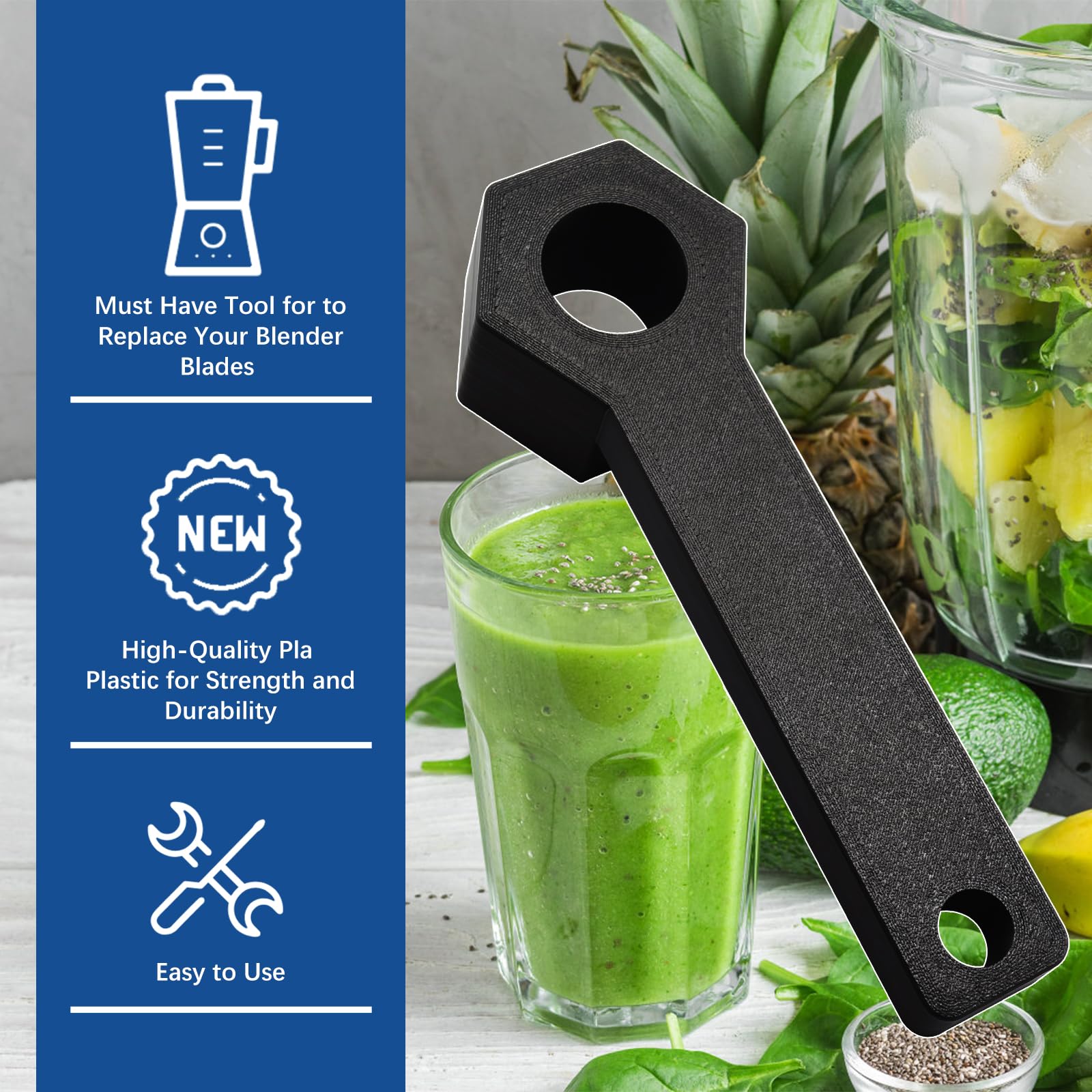 Blade Wrench Compatible with Vitamix Ascent Series, Accessories for Vitamix Ascent - Blade Removal Tool
