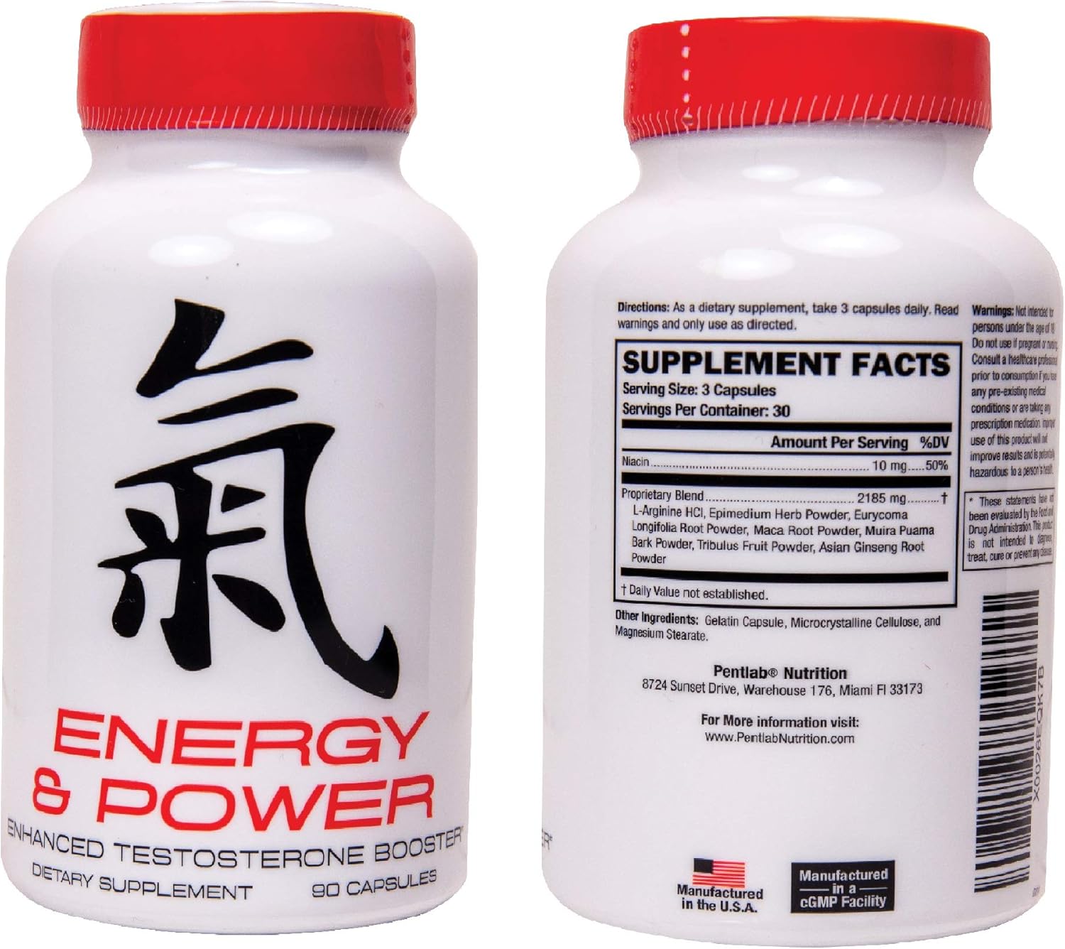Energy and Power Enlargement Booster for Men - Increase Size, Strength, Stamina - Energy, Mood, Endurance Boost - All Natural Performance Supplement - Made in USA: Health & Personal Care