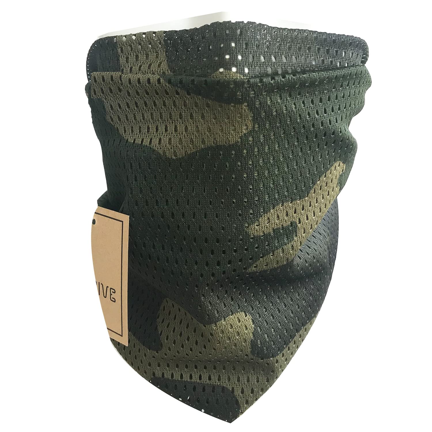 QMFIVE Tactical Camouflage Scarf, Men and Women Multi-purpose Military Headband Style Head Wrap Face Mesh Neckerchief,WL,150 x 40cm / ~50 x 13 inch