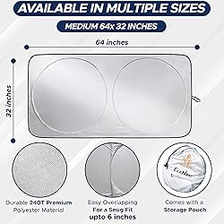 EcoNour Patented Design Car Windshield Sun Shade