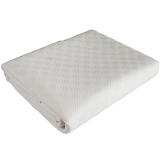 Tischschoner weiß Bulgomme Tischdecke rutschfest stossdämpfend pflegeleicht flüssigkeitsundurchlässig, PVC-Polyester,Oval 135