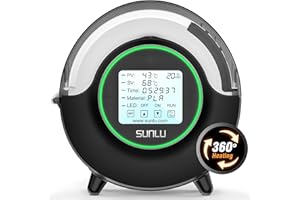 SUNLU Official Filament Dryer S2, 70℃ Max Temperature, Built-in Circulation Fan, 3D Printer Filament Storage Box Filament Dehydrator, Nylon TPU PLA PETG ABS 3D Printer Filament Dryer Box (Black)