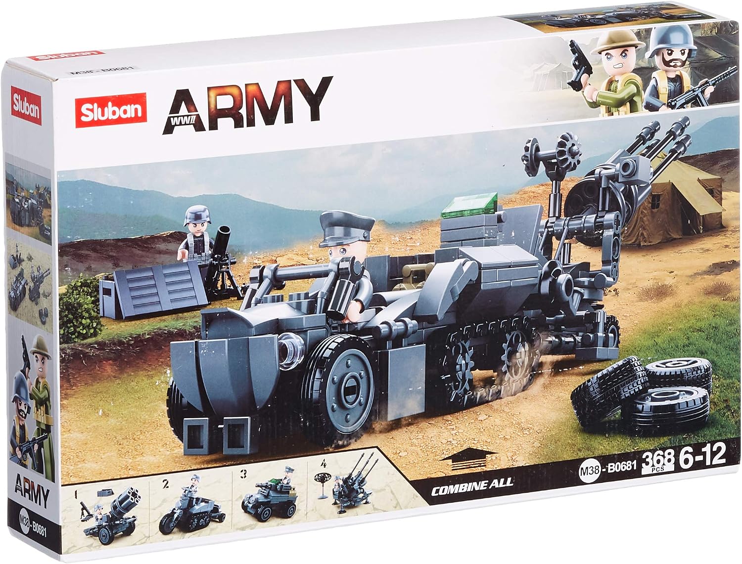 Sluban German Army 4into1, Various, Medio