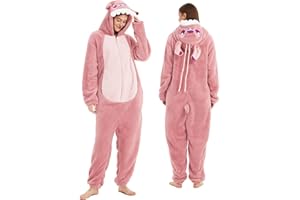III HHONS Onesie Adult Costume Animal Pajamas Halloween Cosplay Sleepwear for Women/Men