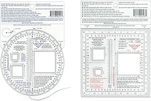 RM43 2 Item Bundle - RM Round Military Protractor & RM Square Military Protractor