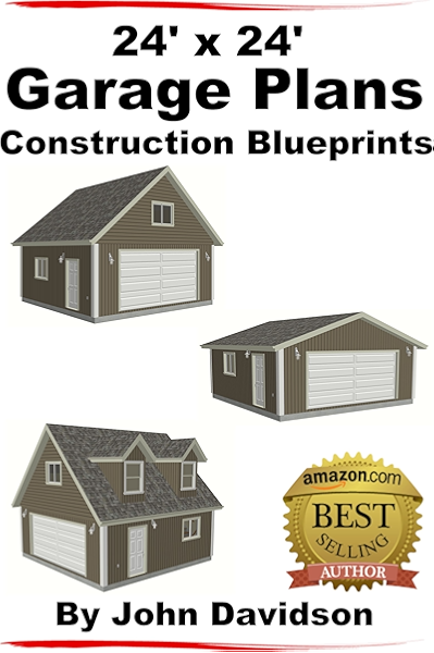 Amazon Com 24 X 24 Garage Plans Construction Blueprints Ebook Davidson John Design Systems Specialized Kindle Store