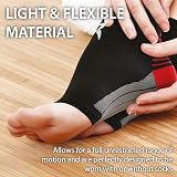 Rymora Foot Compression Socks Sleeves for Plantar Fasciitis Black Medium 21-25cm view 5