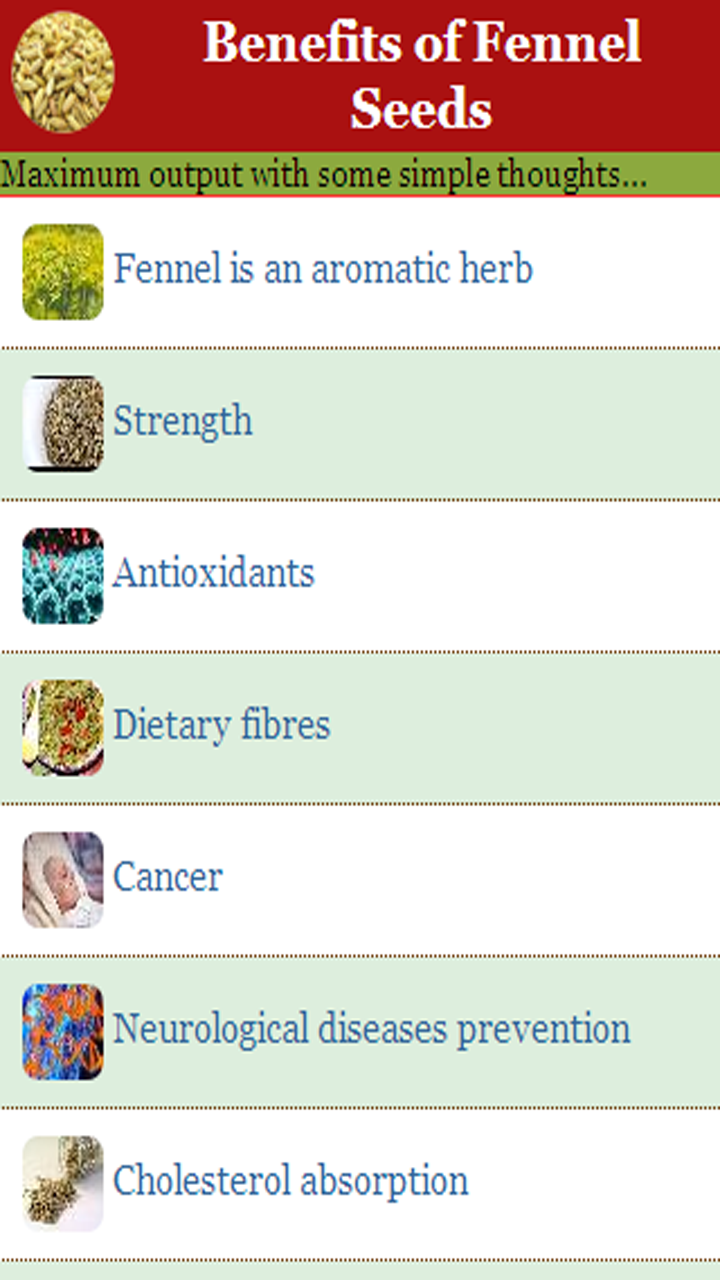 Benefits of Fennel SeedsAmazon.esAppstore for Android