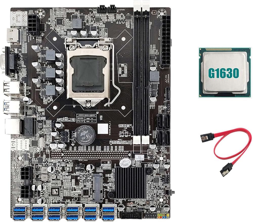 Lodokdre B75 ETH Mining Motherboard 12 PCIE to USB LGA1155 DDR3 MSATA BTC Miner